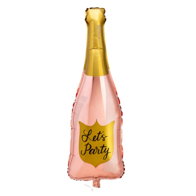 بادکنک فویلی شامپاین Let’s Party رزگلد با طراحی جذاب و رنگهای درخشان. بادکنک فویلی شامپاین Let’s Party رزگلد با طراحی جذاب و رنگهای درخشان