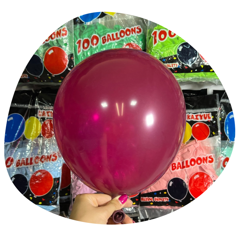 IMG_2486 بادکنک لاتکس BK بورگاندی کریستال تایلندی | انتخابی لوکس برای جشنهای شیک