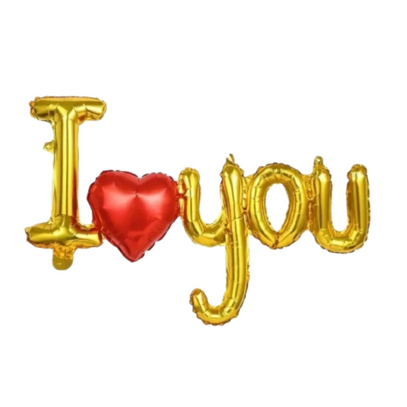 20260105_094148_0000 بادکنک فویلی I Love You طلایی به هم چسبیده برای سورپرایز عاشقانه